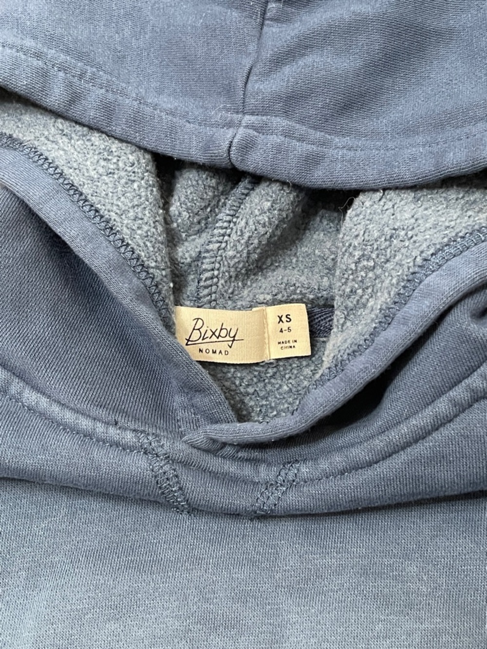 Ombre Hooded Sweatshirt - Blue to Gray - Picture 2 of 3